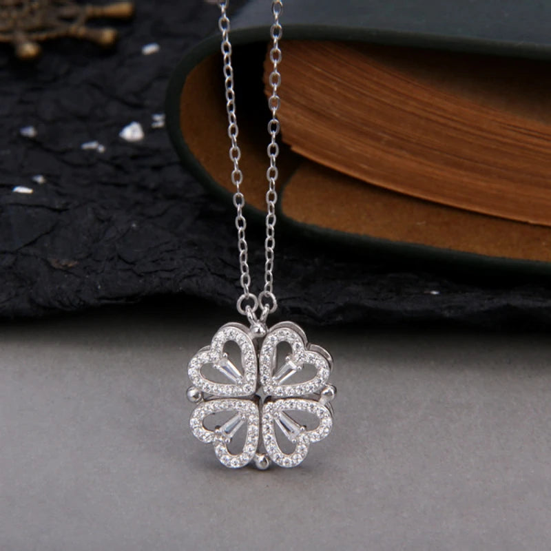 Heart & four-leaf clover Design pendant SET[2WAYデザイン]