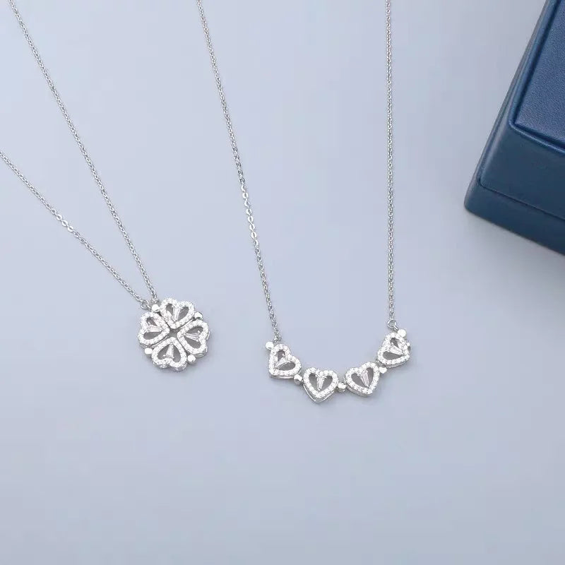 Heart & four-leaf clover Design pendant SET[2WAYデザイン]