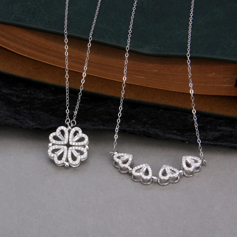 Heart & four-leaf clover Design pendant SET[2WAYデザイン]