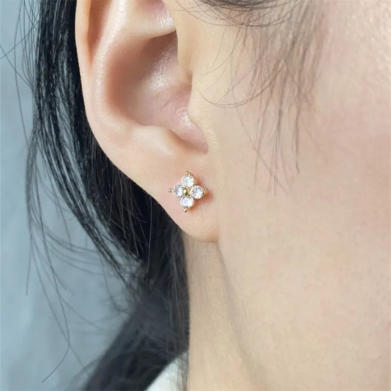 Floral Crystal earring set