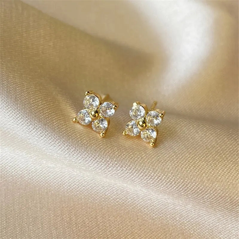 Floral Crystal earring set